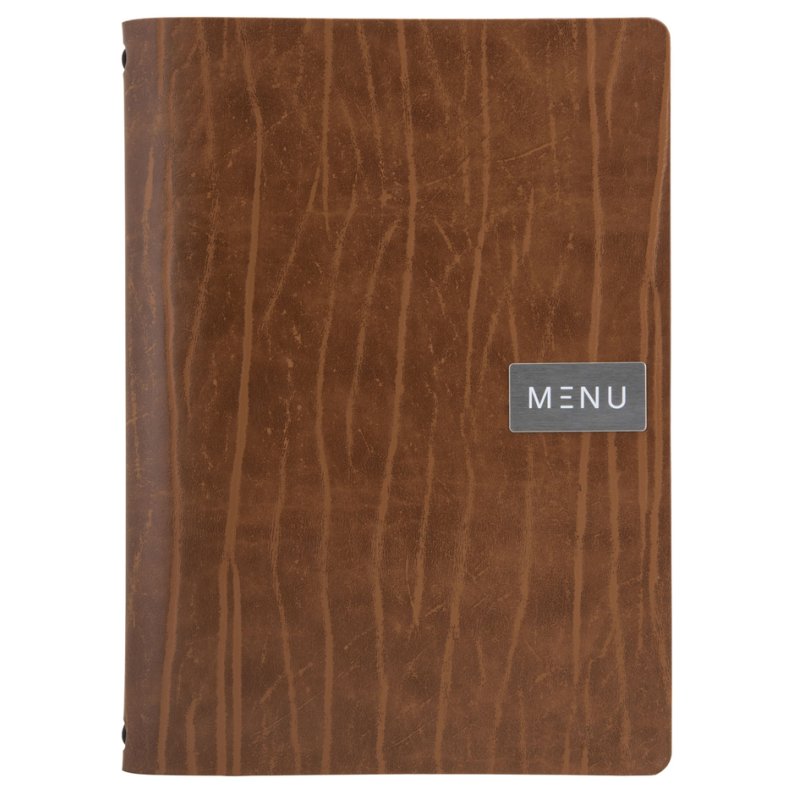 Securit menumap RUGA A4, cuir, marron