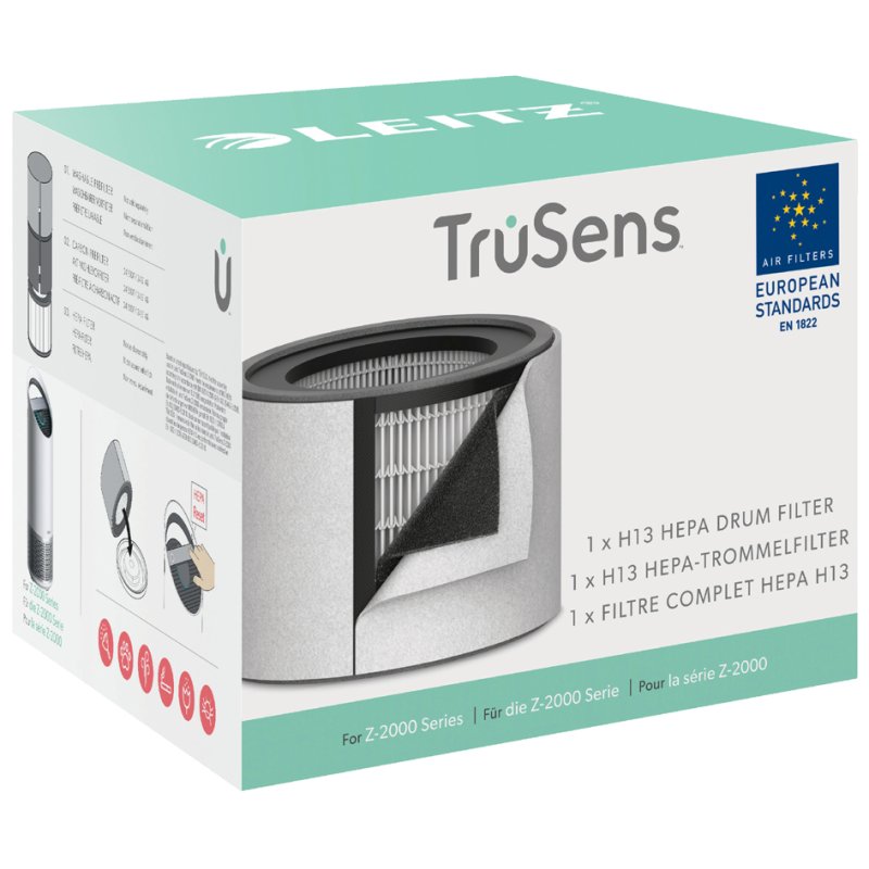 LEITZ 3-in-1 HEPA filter for TruSens Z-2000 air purifier, HEPA 13