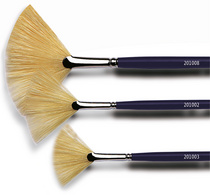 KREUL fan brush SOLO GOYA, extra white China bristles