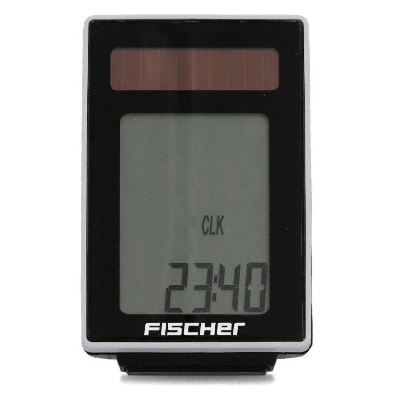 FISCHER ordinateur de vélo sans fil énergie solaire, 22 fonctions, grand écran extra