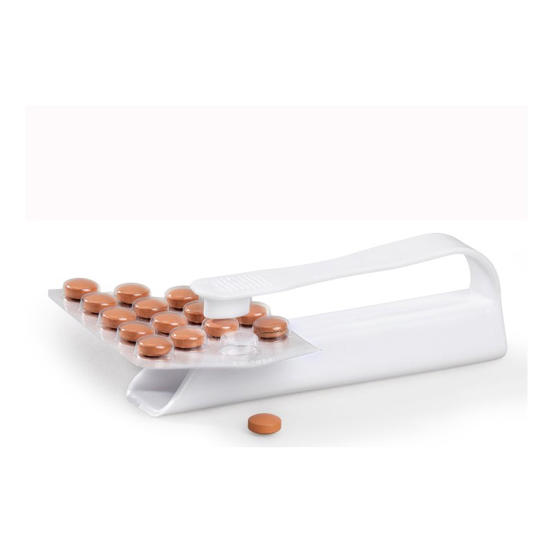 HARO aide à l'extraction de comprimés, blanc, plastique, 125×25×40 mm