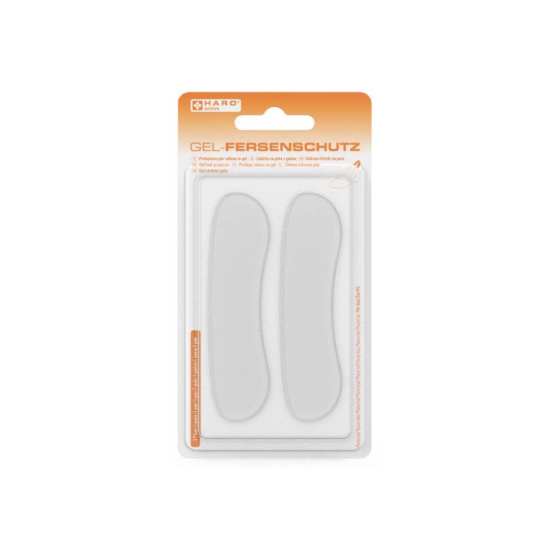 HARO protège-talon gel, transparent, auto-adhésif, réutilisable, 1 paire