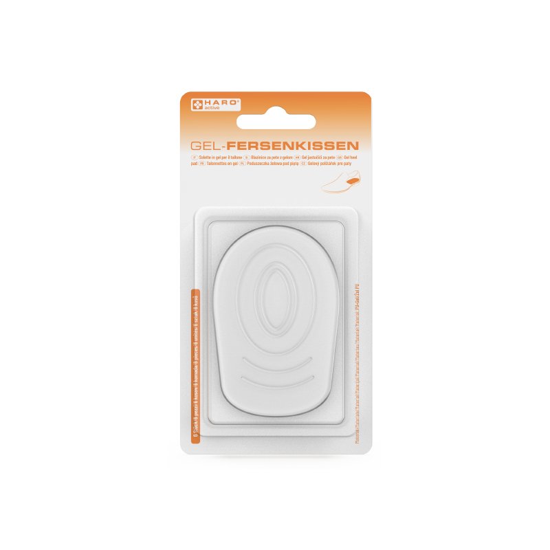 HARO Coussinets gel PU pour talon, transparent, auto-adhésif, réutilisable, 1 paire