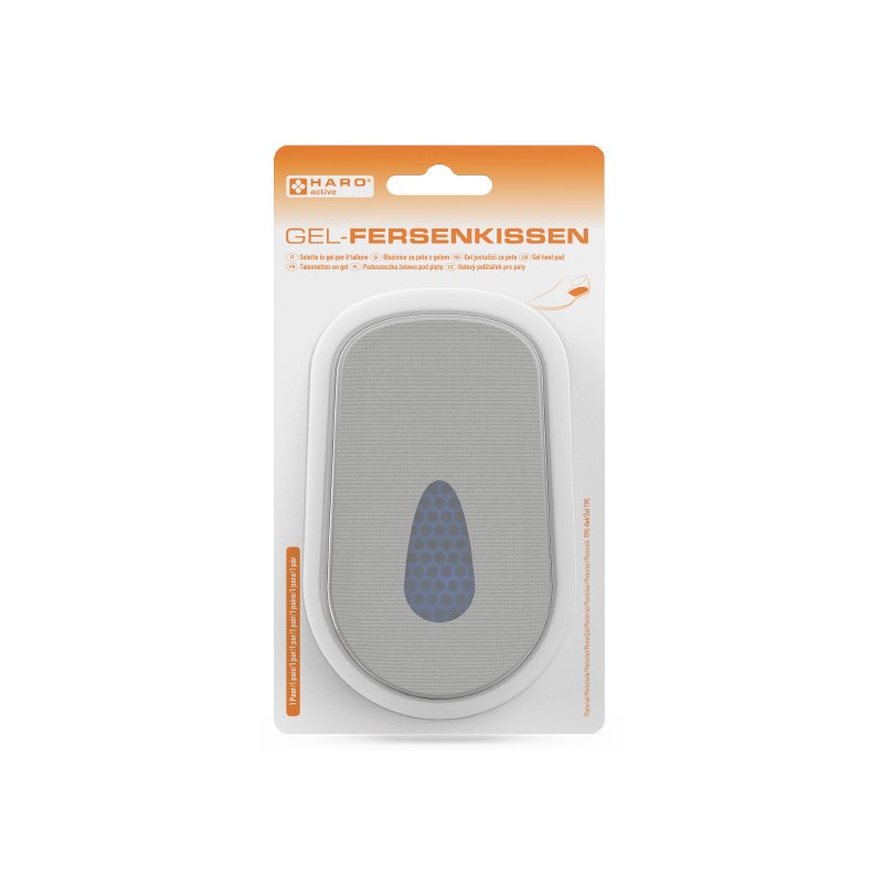 HARO coussins gel pour talons pour femmes, blanc/rouge, réutilisable, gel TPE, structure alvéolée