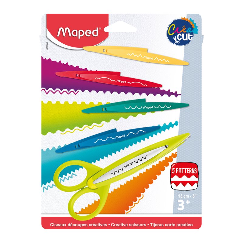 Maped CreaCut contour cutting set, blue, interchangeable blades