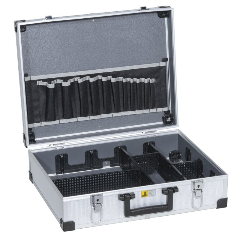 allit gereedschapskoffer AluPlus Tool L 44-1, zilver, 445×355×145 mm