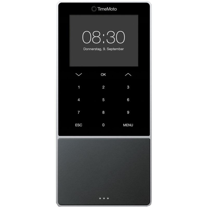 TimeMoto système de pointage TM-818 SC, capteur RFID/MIFARE, noir