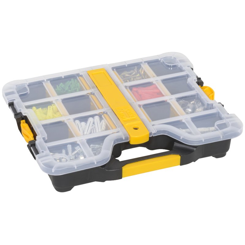 allit sorteerdoos EuroPlus Basic S37, transparant, 20 vakken, 365×295×62 mm