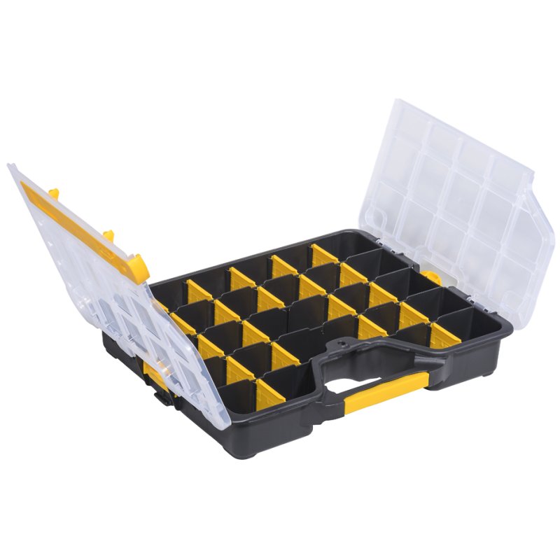allit sorteerdoos EuroPlus Basic S37, transparant, 20 vakken, 365×295×62 mm