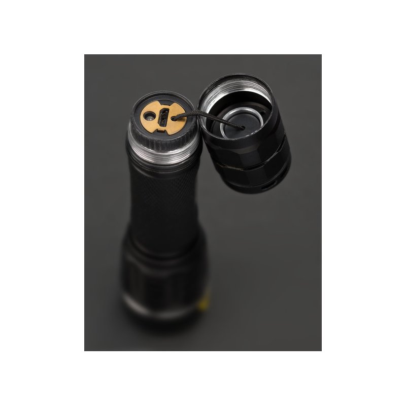 brennenstuhl LED torch LuxPremium, black, rechargeable, focus, USB-C