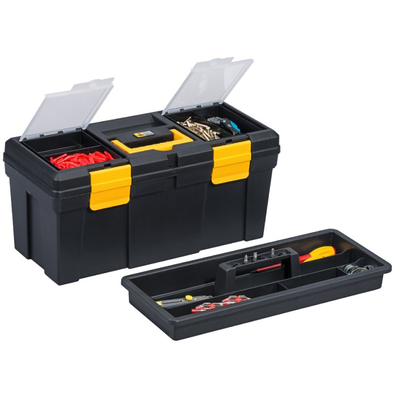 allit gereedschapskoffer McPlus Promo 20, zwart/geel, 510×240×240 mm