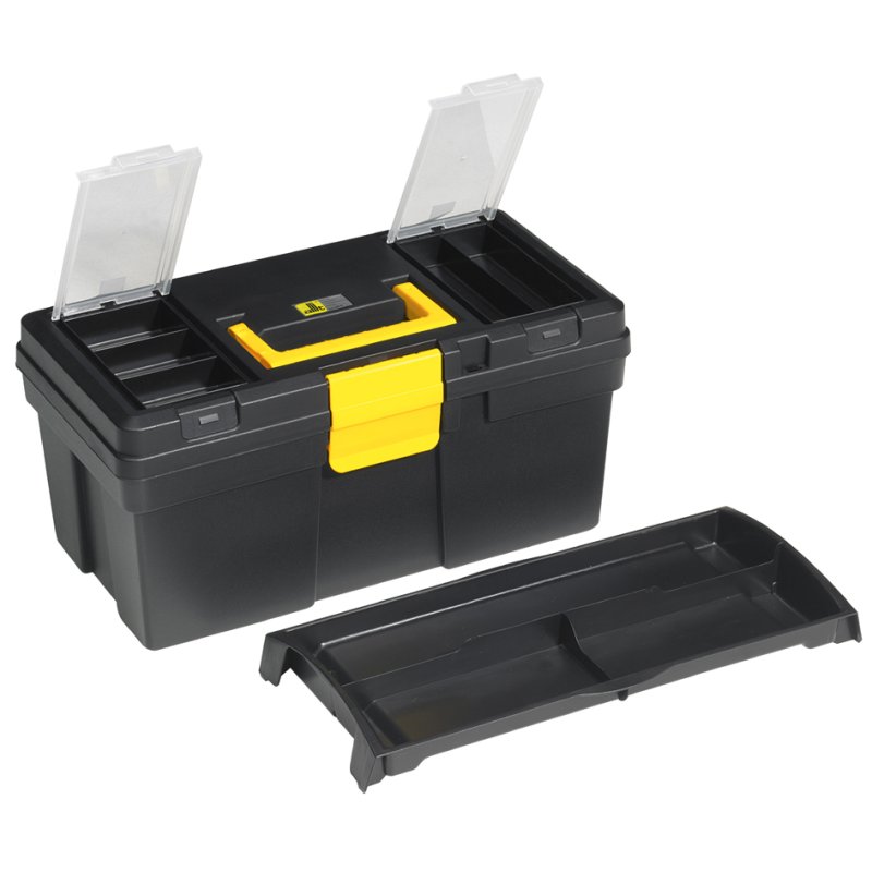 allit gereedschapskoffer McPlus Promo 16, zwart/geel, 400×220×200 mm