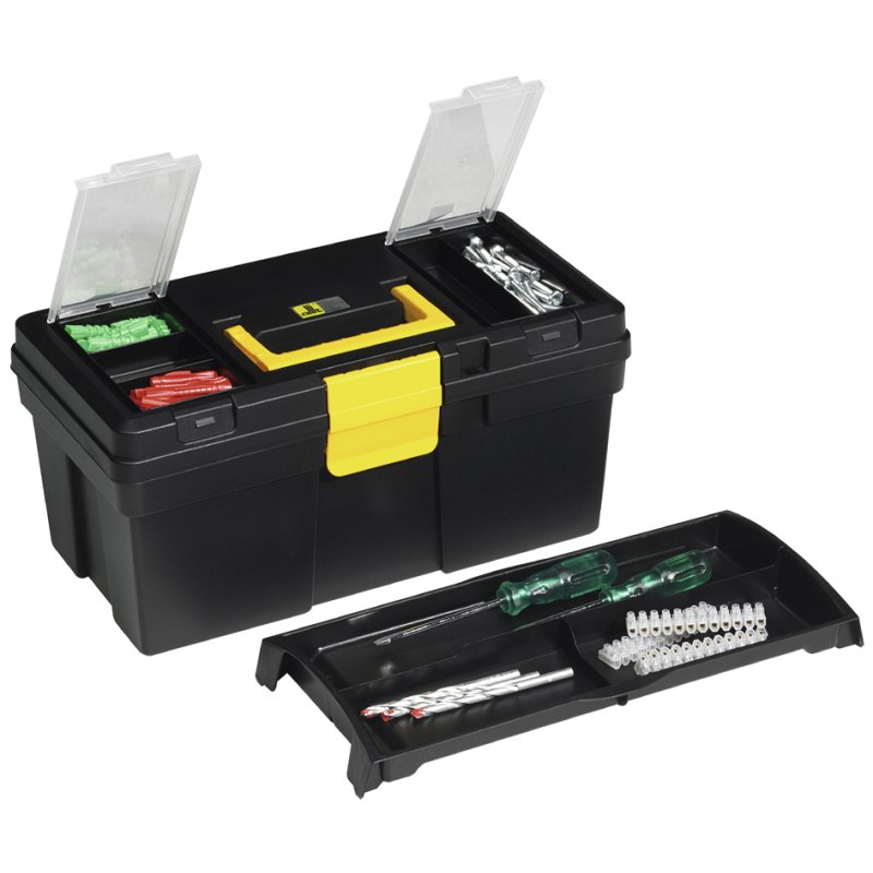 allit gereedschapskoffer McPlus Promo 16, zwart/geel, 400×220×200 mm