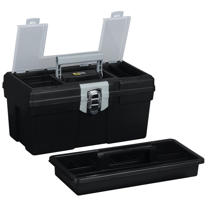 allit gereedschapskoffer McPlus Promo S 16, zwart, kunststof, 400×220×200 mm