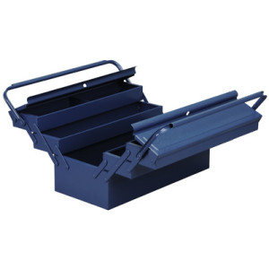 allit gereedschapskist McPlus Metaal 5/47, leeg, blauw, 450×220×220 mm