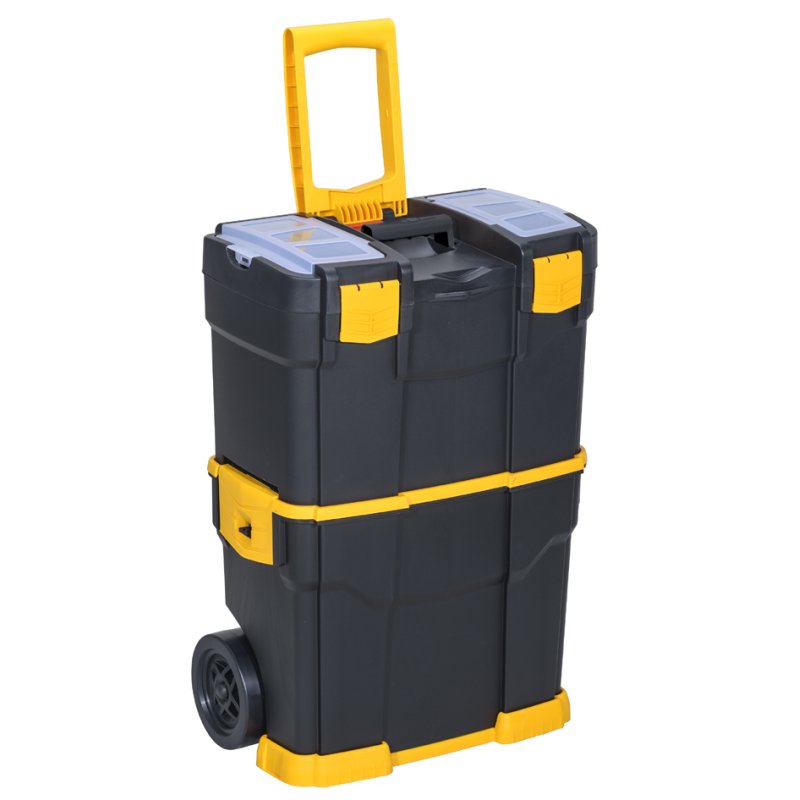 allit gereedschapstrolley McPlus Mobile P 24, zwart/geel, 2-delig