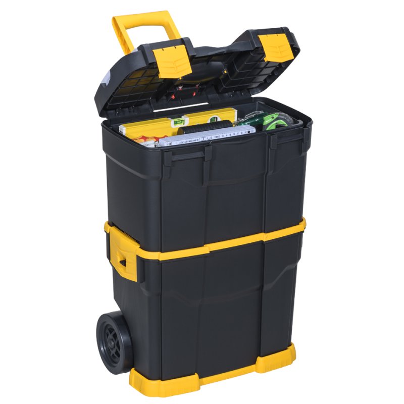 allit gereedschapstrolley McPlus Mobile P 24, zwart/geel, 2-delig