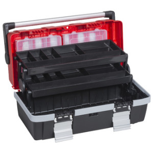 allit gereedschapskoffer McPlus Alu C 18, rood/zwart, polypropylen