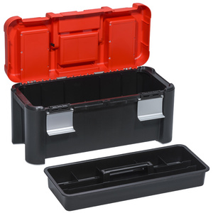 allit gereedschapskoffer McPlus Alu 25, rood/zwart, polypropylen, 640×290×295 mm