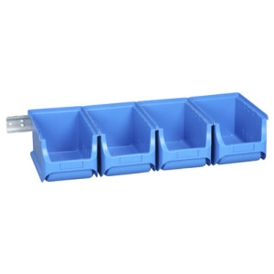 allit magazijnbakken set ProfiPlus 3/5, blauw, stapelbaar, 4 stuks