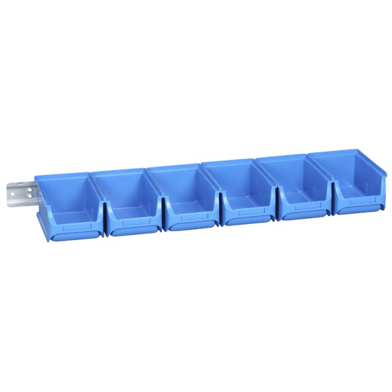 allit opslagbakken-set ProfiPlus 2/7, blauw, stapelbaar, 6 stuks