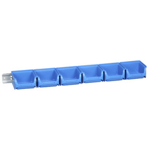 allit stapelbare opslagbakken ProfiPlus 1/7, blauw, 6 stuks