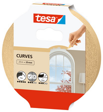 tesa afplakband papier hoge kwaliteit, 38 mm × 25 m, beige