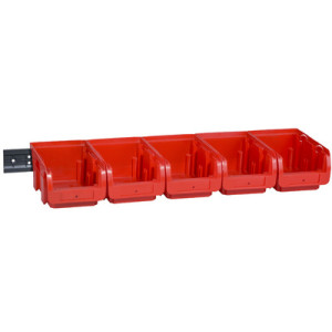 allit stapelbare voorraadboxen ProfiPlus C 2/6, rood, 5 stuks