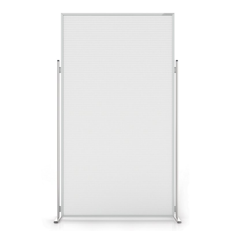 magnetoplan cloison Acry, transparent, acrylique, cadre aluminium, 1200×465×2020 mm