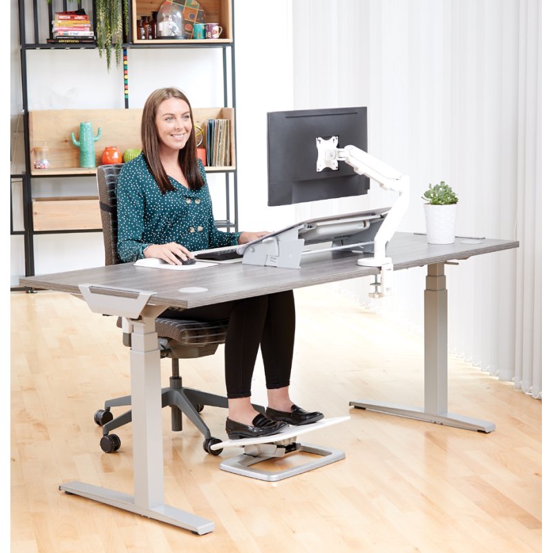 Fellowes Eppa bras de moniteur double, noir, capacité 8 kg, 39 pouces