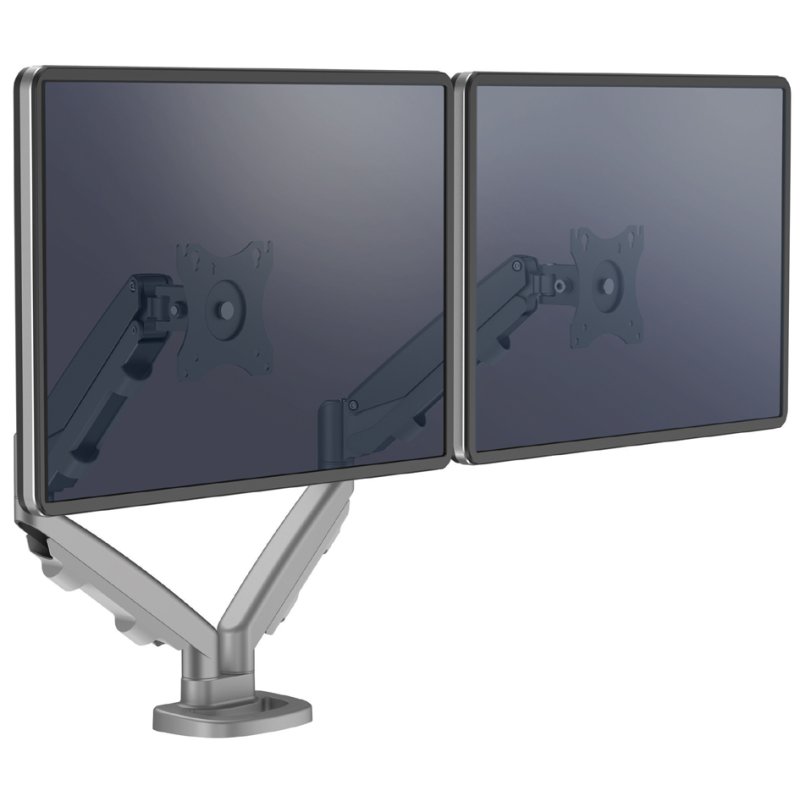 Fellowes Eppa bras double moniteur, argent, 39 pouces, 8 kg capacité de charge