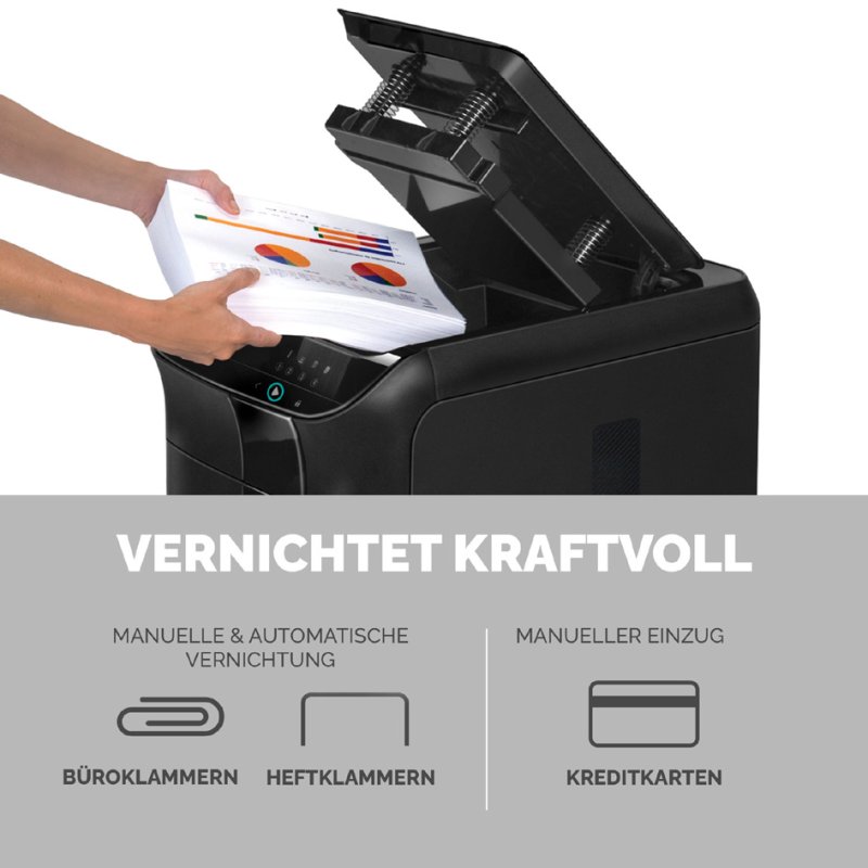 Fellowes papiervernietiger AutoMax 600M, tot 600 vel, 83 liter opvang, P-5/T-5