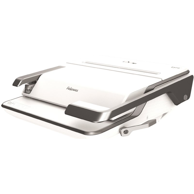 Fellowes Lyra 3-en-1 relieur, blanc/argent, A4/A3, 300 feuilles intérieures