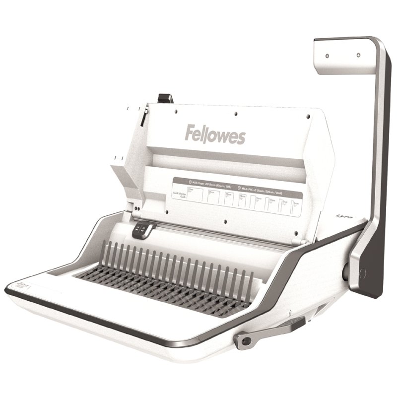 Fellowes Lyra 3-en-1 relieur, blanc/argent, A4/A3, 300 feuilles intérieures