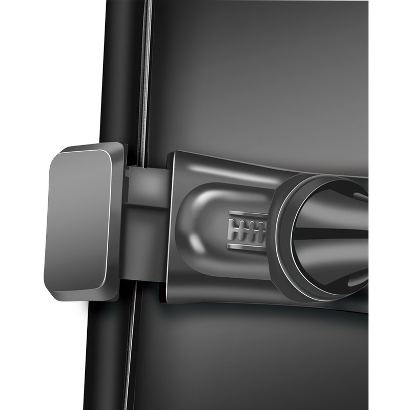 LogiLink Chargeur USB voiture avec support téléphone, noir, 2x USB, 5V/2A