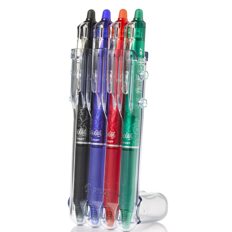 PILOT stylos effaçables Frixion Ball Clicker, 0,7 mm, 4 pièces