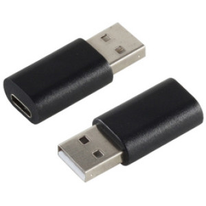 shiverpeaks USB 2.0 adapter, A-stekker naar USB-C, zwart kunststof