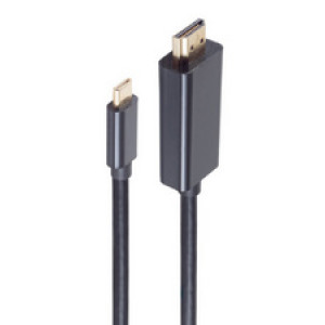 shiverpeaks HDMI naar USB-C adapterkabel, 4K Ultra HD, zwart, 1,8 m