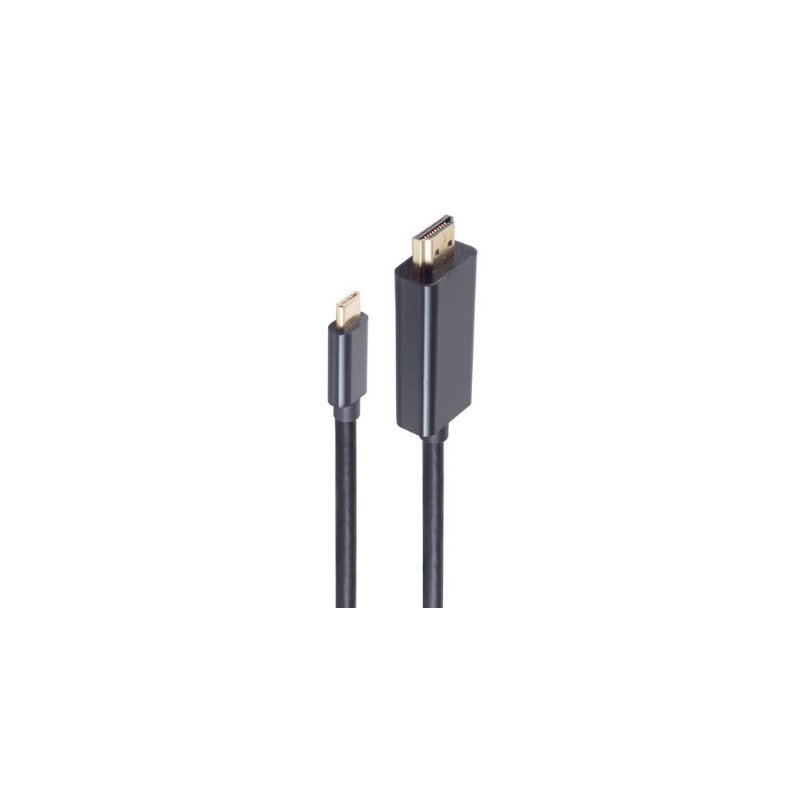 shiverpeaks HDMI naar USB-C adapterkabel, 4K Ultra HD, zwart, 1,8 m