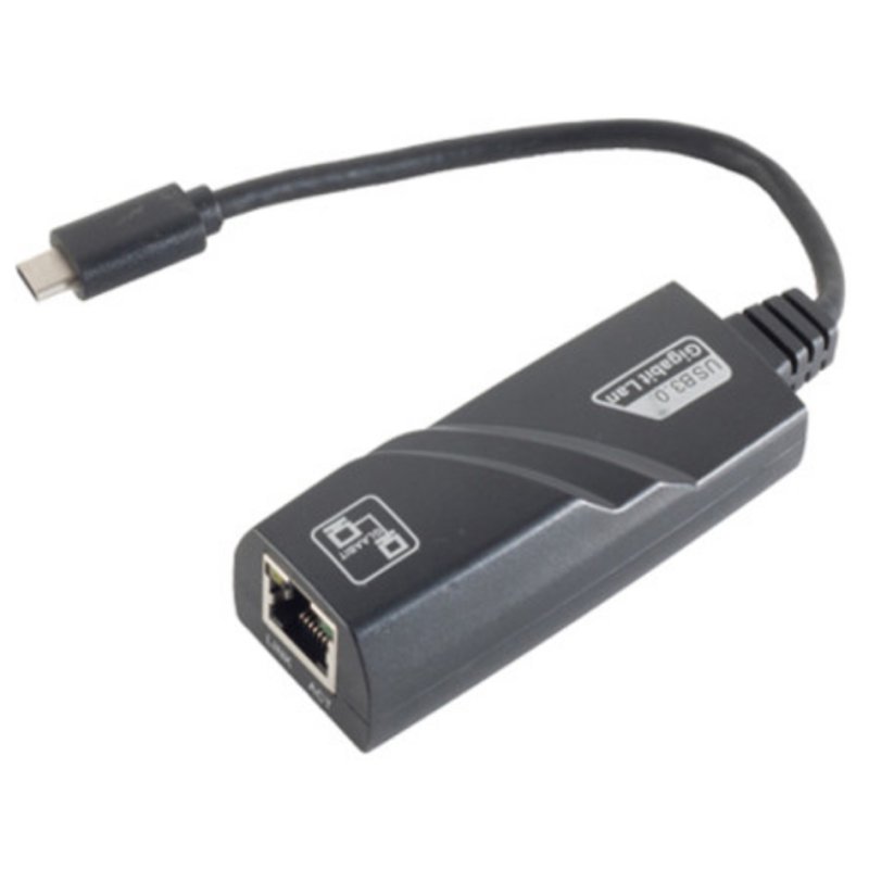 shiverpeaks Adaptateur USB, USB 3.1 C vers RJ45, Gigabit Ethernet, noir