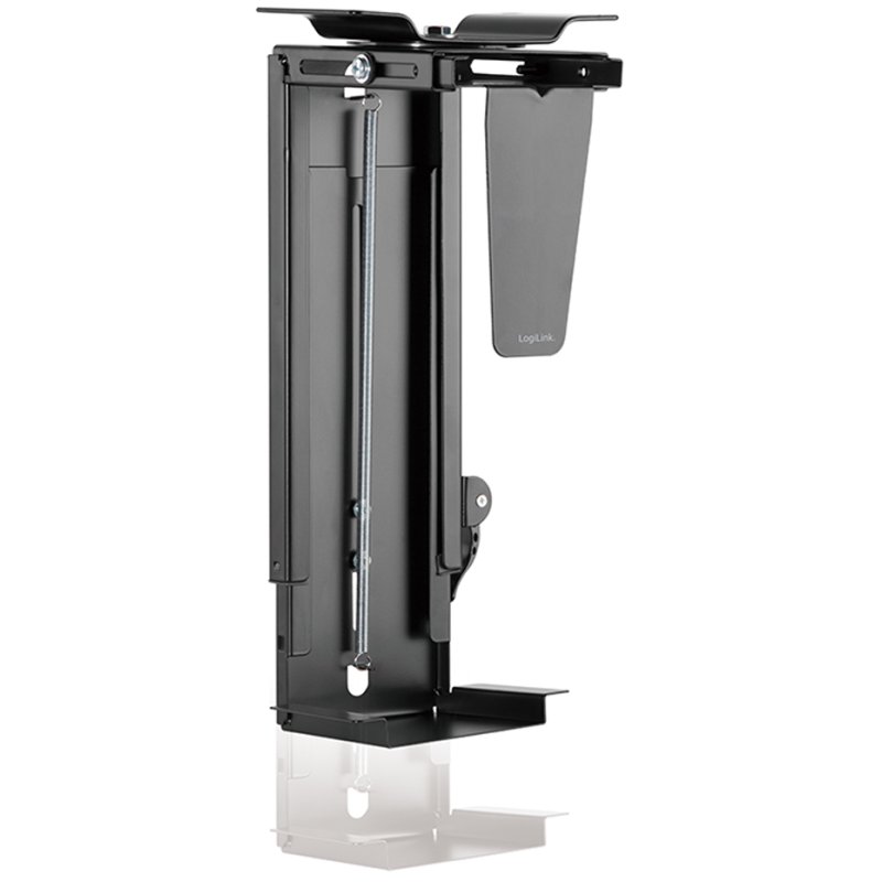 LogiLink processor holder, swivel, black, under-desk