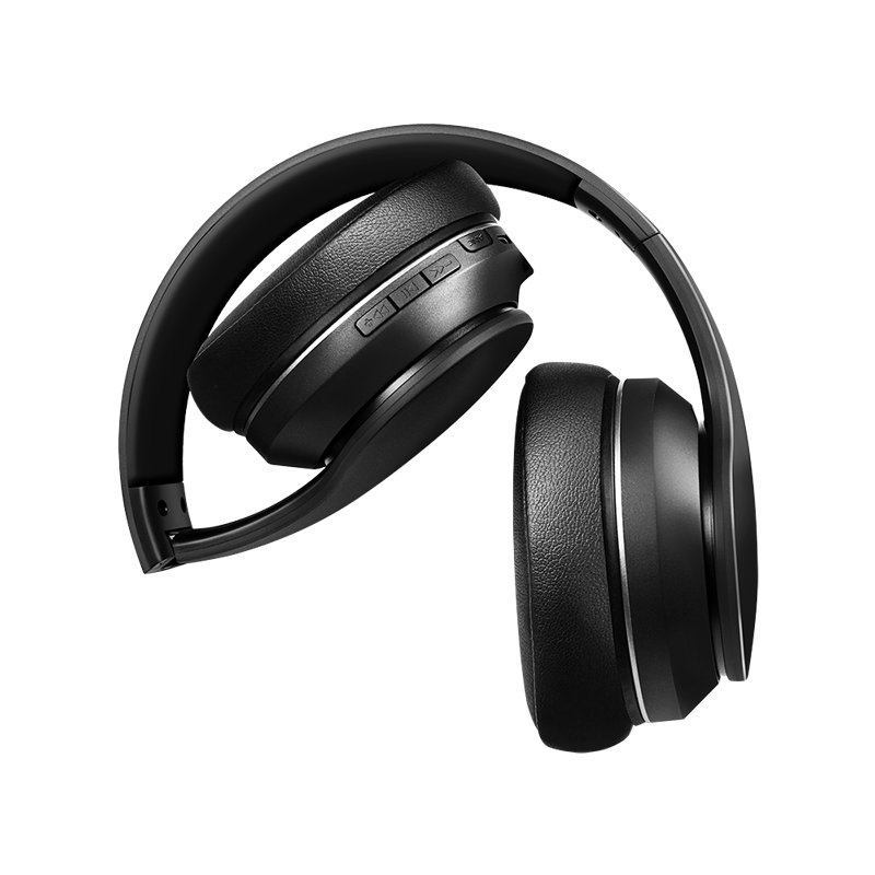 LogiLink Bluetooth 5.3 headset, actieve ruisonderdrukking, zwart, 30 uur batterij