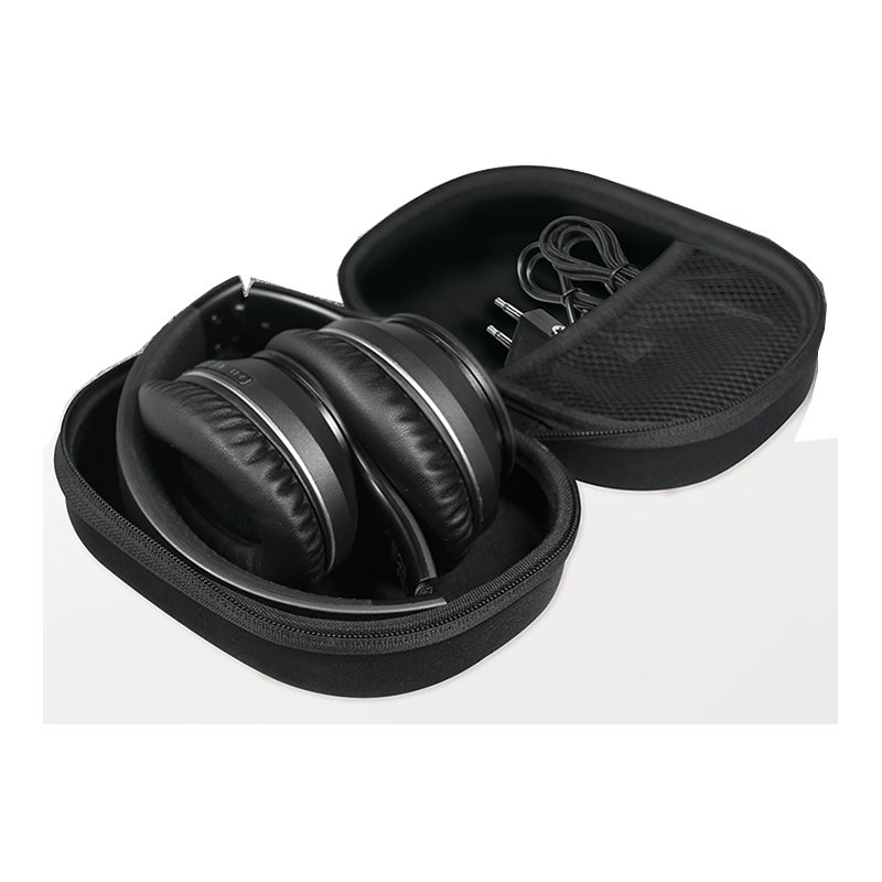 LogiLink Bluetooth 5.3 headset, actieve ruisonderdrukking, zwart, 30 uur batterij