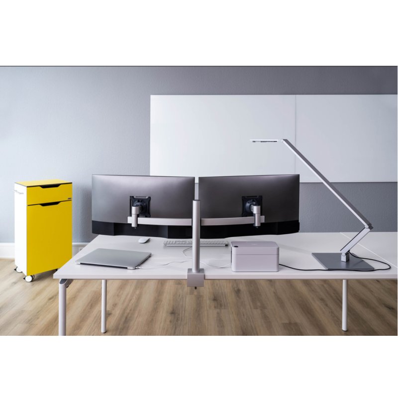 DURABLE monitorhalte met tafelklem, zilver/zwart, aluminium