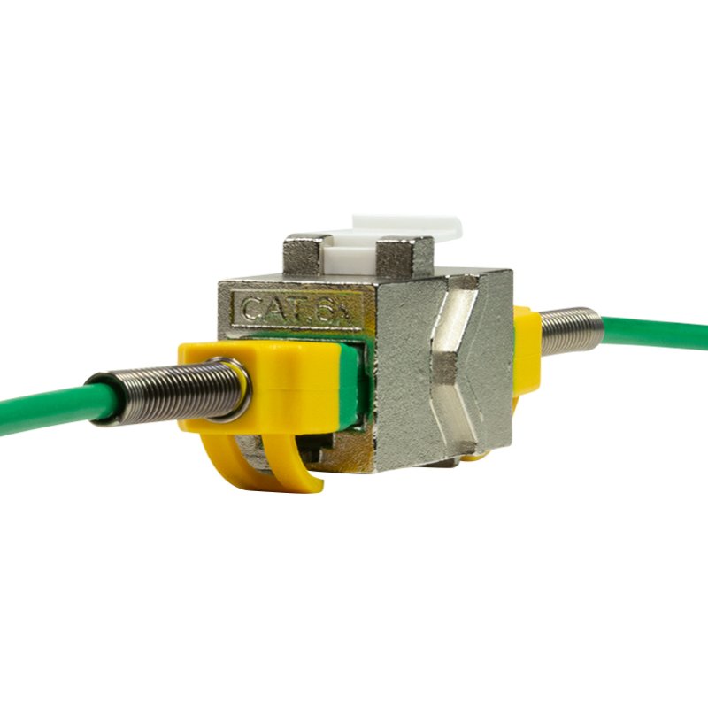 LogiLink Connecteur de couplage Cat6A blindé professionnel, RJ45, Ethernet 10 Gigabit