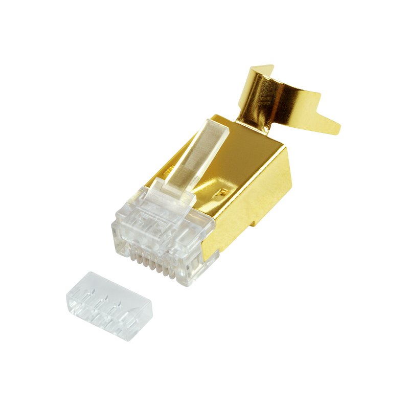 LogiLink RJ45 connector 8.1, shielded, gold-plated, 10 pieces