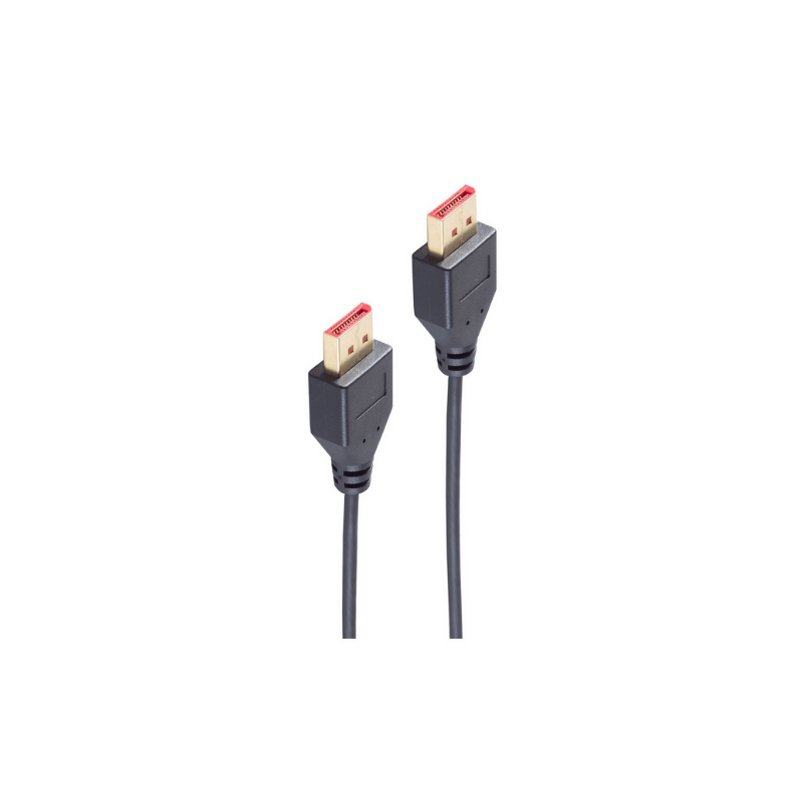 shiverpeaks DisplayPort 1.4 kabel slim, zwart, 1,5 m