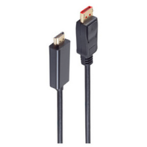 shiverpeaks DisplayPort naar HDMI kabel, 5 meter, 4K2K 60 Hz, zwart