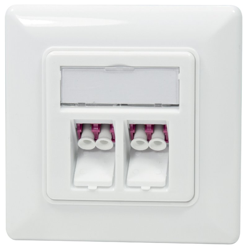 LogiLink Professional boîtier d'épissure, 2×LC-duplex, blanc