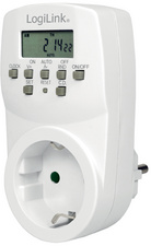 LogiLink digitale tijdschakelaar, IP20, wit